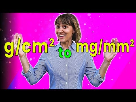 Convert g/cm2 to mg/mm2 | Grams to Milligrams, Square Centimeters to Square Millimeters