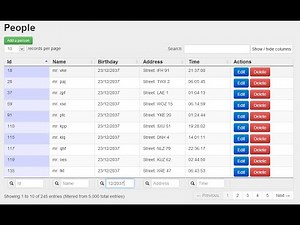 jQuery Table with .NET Core MVC (Grid View Data Representations) | Sukhraj