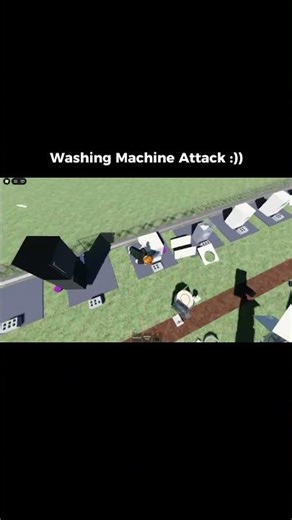 Washing Machine Destruction Attack 😮 #roblox #homeappliance