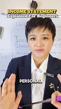 The Income Statement Explained For BEGINNERS 📃 #shorts