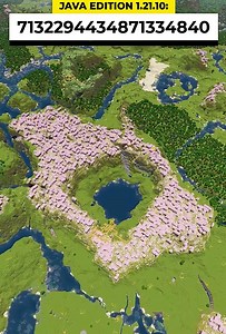 Minecraft seed spotlight | Cherry Grove circular village