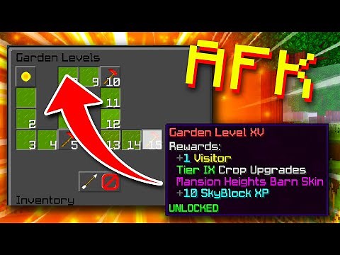 How to get GARDEN XP FAST in Hypixel Skyblock!
