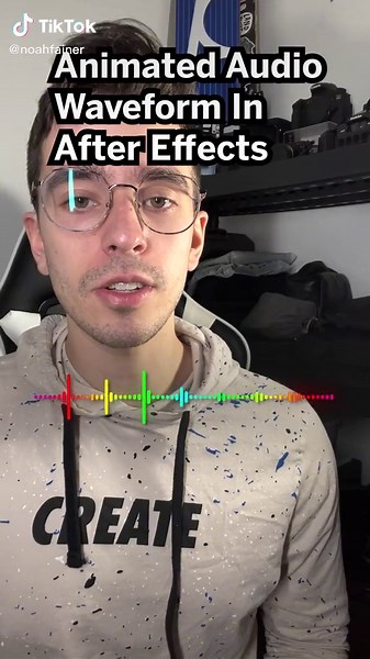 Animated audio waveform in after effects #animation #videoproduction #filmmaking #filmmakersoftiktok #aftereffects #adobe #filmmaker #videoproducer