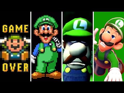 Evolution of Luigi Game Overs (1985-2021)