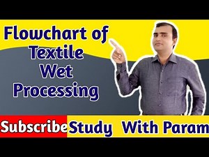 FLOWCHART OF TEXTILE WET PROCESSING || T C P || STUDY WITH PARAM || PARMANAND