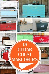 18 Cedar Chest Makeovers: Paint Vintage Cedar Chests