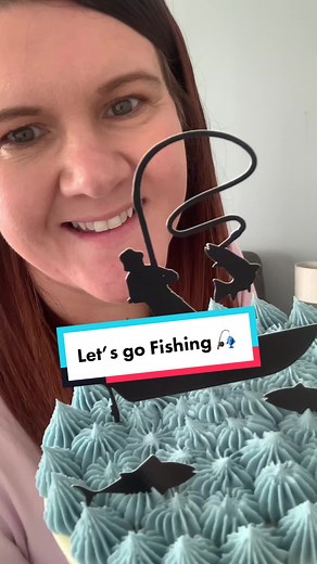 Fishing Cake Decorating Tutorial with Buttercream | Debbie Bakes