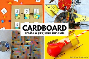 Cardboard Crafts and Cardboard Projects for Kids