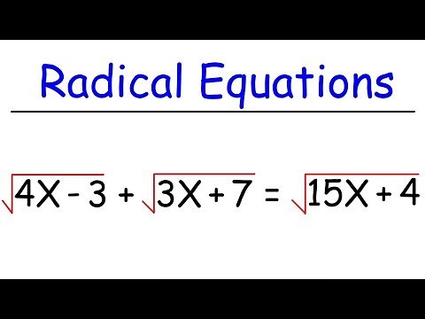 Radical Equations