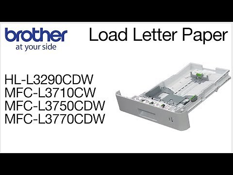 How to load paper - Brother MFCL3770CDW or HLL3290CDW