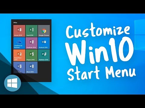 Customize the Win10 Start Menu