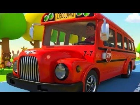 The wheel on the big red bus go round and round song