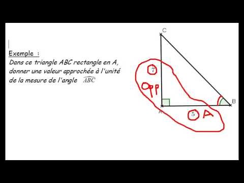 Trigonométrie : Déterminer la valeur approchée d'un angle