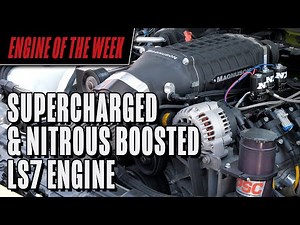Supercharged and Nitrous-Boosted LS7 Engine