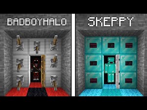 Skeppy Vs BadBoyHalo ESCAPE ROOM Build Battle - Minecraft