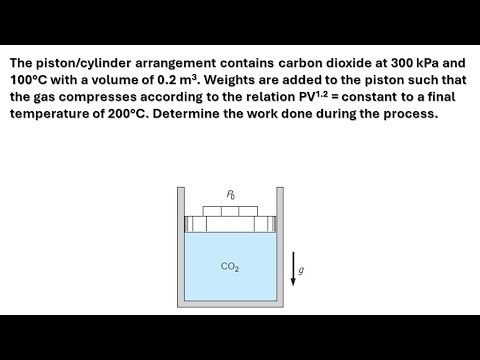 4.51) CO2 undergoing polytropic process in a piston-cylinder device
