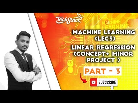 Machine Learning in Hindi (Part 3) | Linear Regression Concept + Minor Project | Techstack Academy