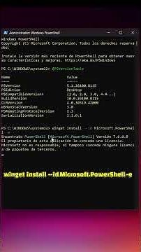 ACTUALIZACION DE POWER SHELL