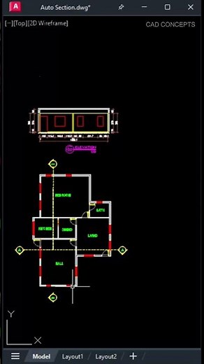 "Make Auto Section in One Command | AutoCAD Tutorial"