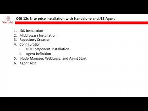 Step-by-step installation of Oracle Data Integrator (ODI) 12c with Standalone and JEE Agent