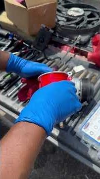 Adding oil and dye to the 08 Ford edge 3.5 L AC compressor before installation