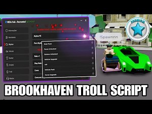 Brookhaven Script Troll Unlock Premium Gamepass |Hydrogen,Fluxus,Arceus x Mobile