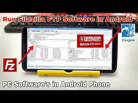 Filezilla Software Running in Android using Exagear Mod | How to install PC Software's in Android