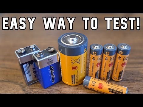 How to test a battery to see if it is good with a multimeter