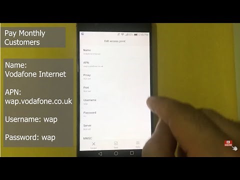 How to Add APN SETTINGS on Vodafone UK | 4G LTE internet Settings for Android