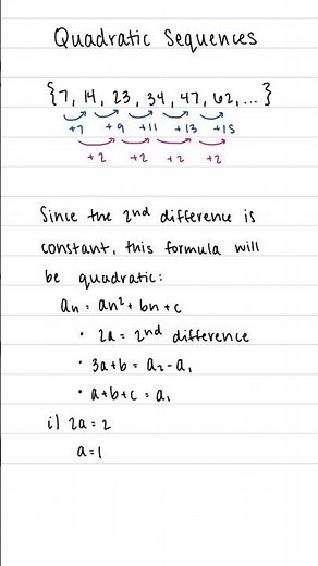 Quadratic Sequences