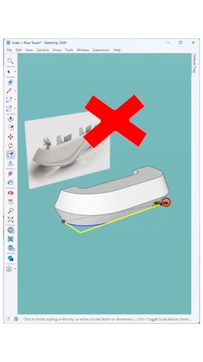 Create a 3D model from a reference image faster way to build complex furniture forms inside SketchUp