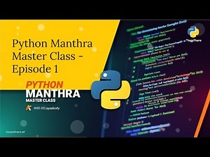 Python Manthra - Master Class by KD Jayakody - Episode 1 with AI Power