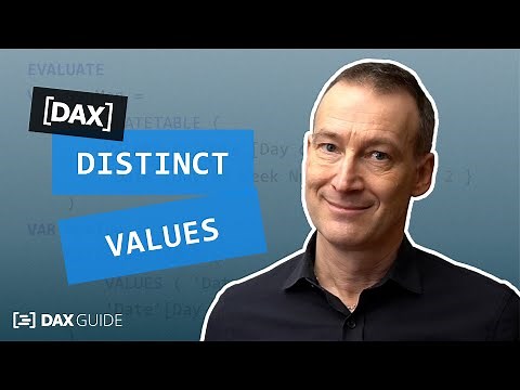 DISTINCT, VALUES - DAX Guide