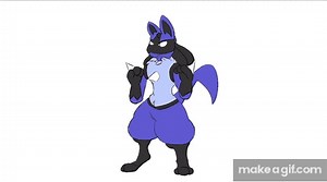 lucario blueberry inflation gif on Make a GIF