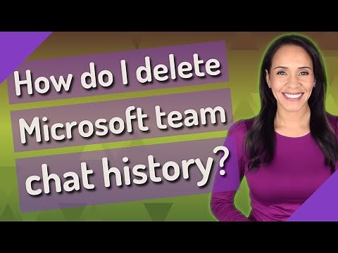 How do I delete Microsoft team chat history?