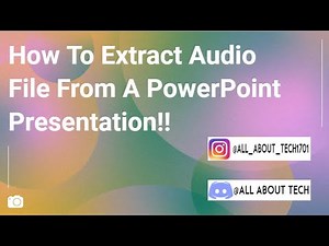 How to extract audio form powerpoint (.ppt) slides