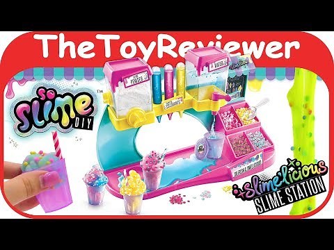 So Slime DIY Slime'licious Scented Slime Station Kit Craft Unboxing Toy Review by TheToyReviewer