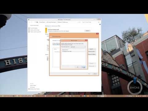 How To Backup Files In Windows 8 - BWOne.com