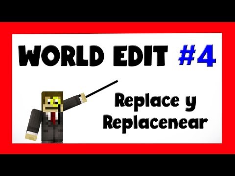 World Edit Tutorial in Spanish (1.16) Chapter 4: Replace and Replacenear