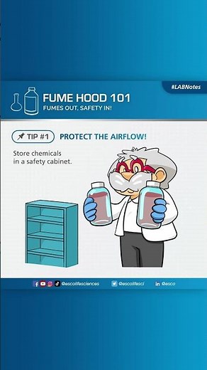 LAB Notes - Fume Hood 101 Tip #1: Protect the Airflow | Esco Scientific