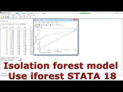 Isolation forest model Use iforest With STATA 18