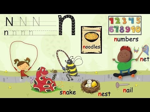 letter n jolly phonics