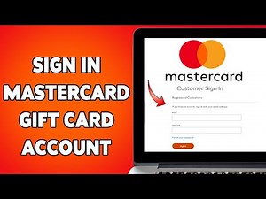 How To Sign In Mastercard Gift Card Account 2025 | Mastercard Gift Card Login Guide