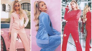 Paris Hilton unveils tracksuit collection, including iconic bedazzled hoodies
