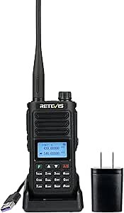 Retevis RA89 Ham Radio, Dual Band Handheld Radio, IP68 Waterproof Two Way Radio, 2500mAh USB-C Rechargeable, Chirp, Flashlight, Long Range Walkie Talkies for Hunting, Emergency Rescue, Survival