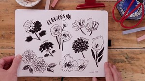 50 Ways to Fill a Sketchbook | Funny Face Doodles