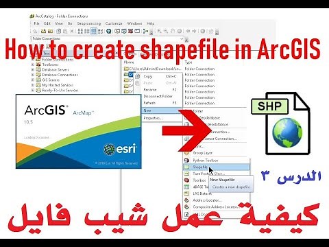 الدرس1 : كيفية انشاء ملفShapefiles 2021 و رسم خارطة من شيب فايل Arc GIS ArcMap Creating Shapefiles