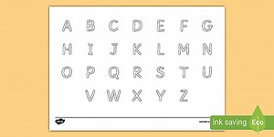 Letter Formation Alphabet Handwriting Practice Sheet (Uppercase)