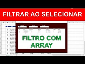 Excel VBA FILTRO AVANÇADO em Combobox - Filtro Automático via Códigos