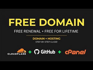 Get FREE Domains for Lifetime (No Cost, No Renewal) & Free Hosting Using Cloudflare!